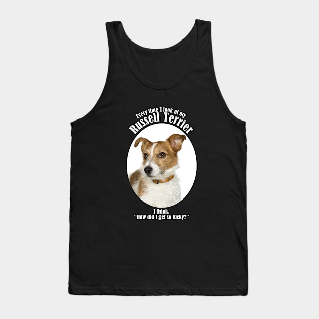 Lucky Russell Terrier Tank Top by You Had Me At Woof